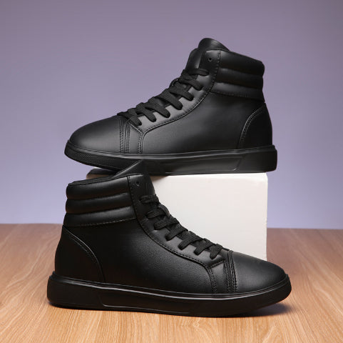 Plus Size Men's Leather Boots Fashion Casual Ankle Boots